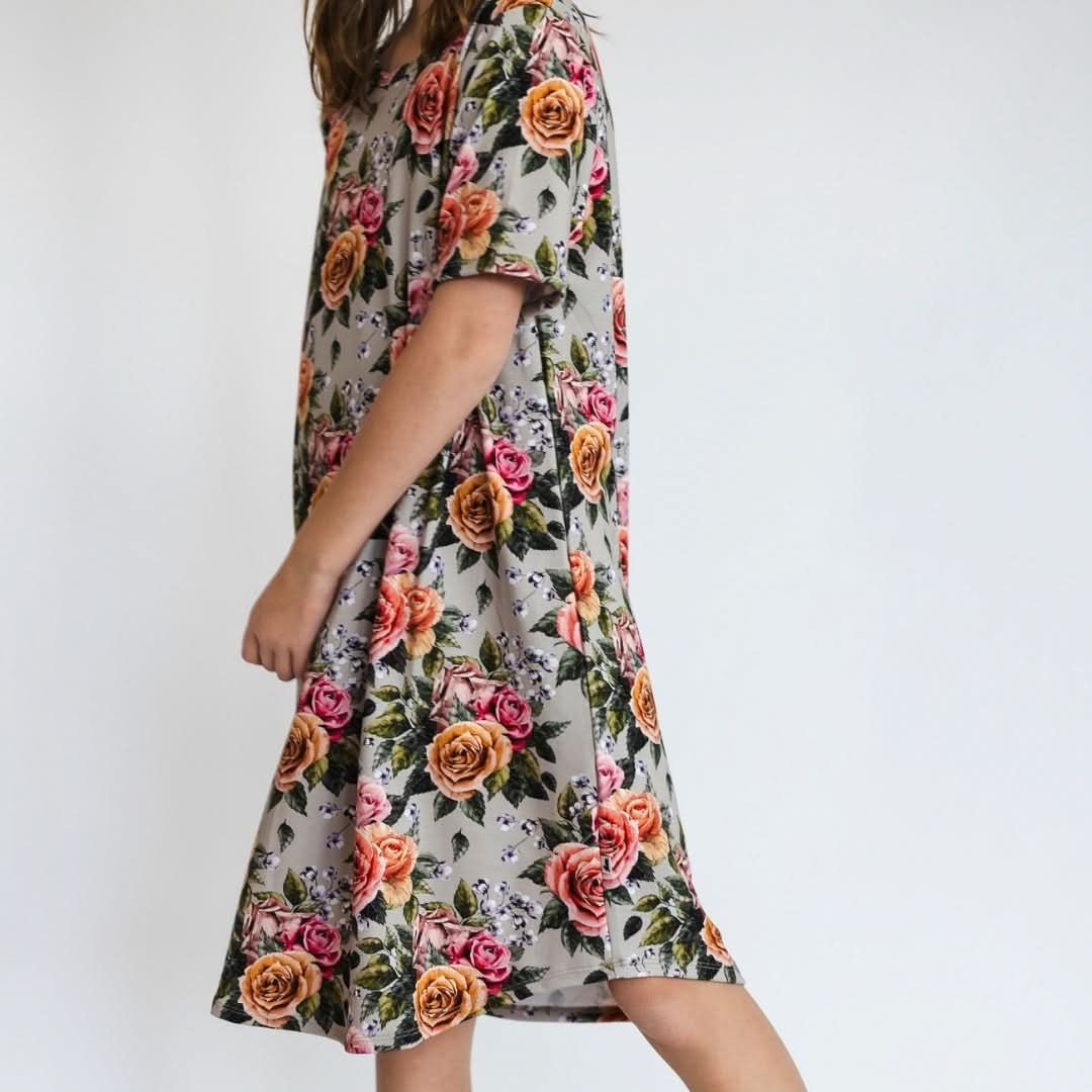 Youth Bamboo Winslow Dress | Terracotta Rib