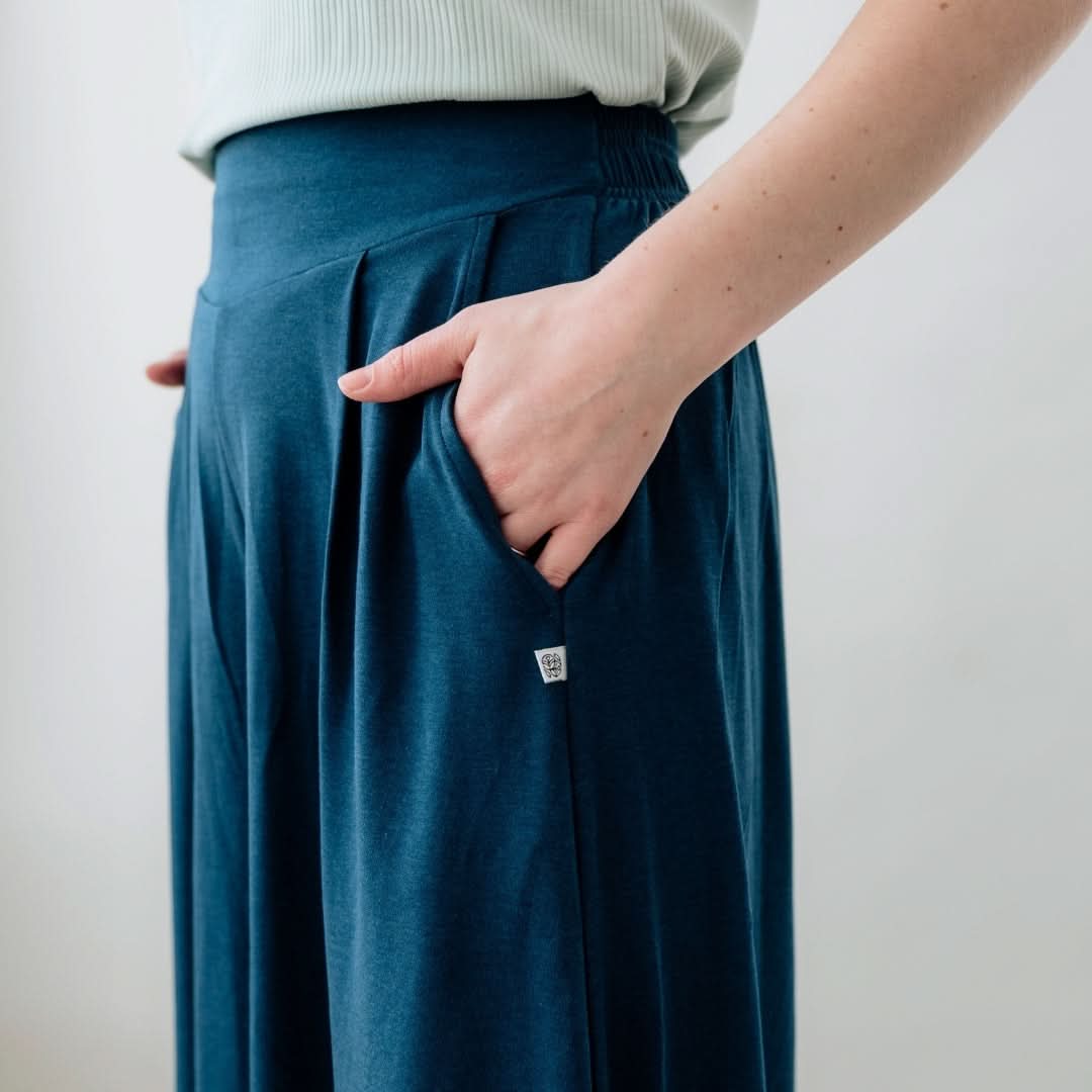 Ladies Bamboo Allegra Pants | Navy