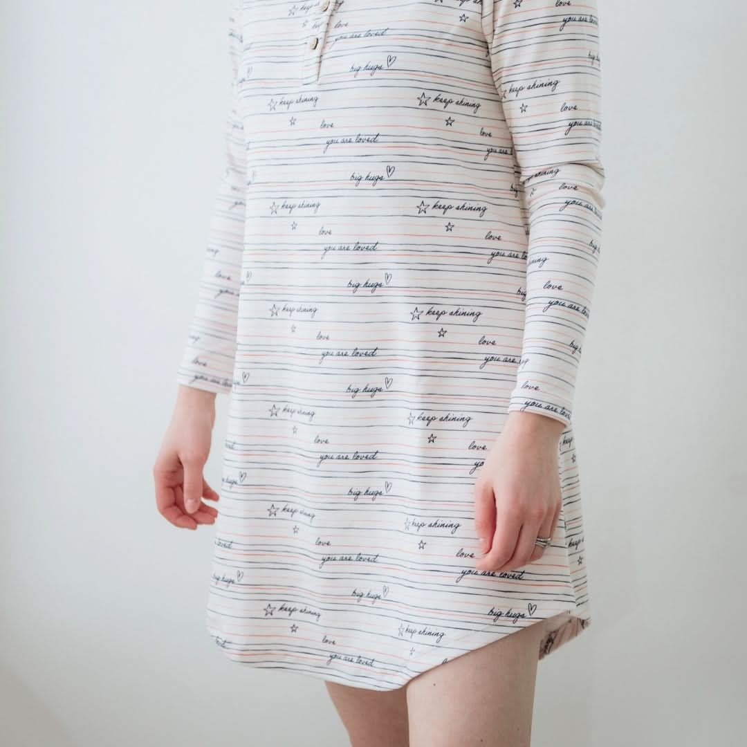 Ladies Bamboo Long-Sleeve Housedress | Love Story