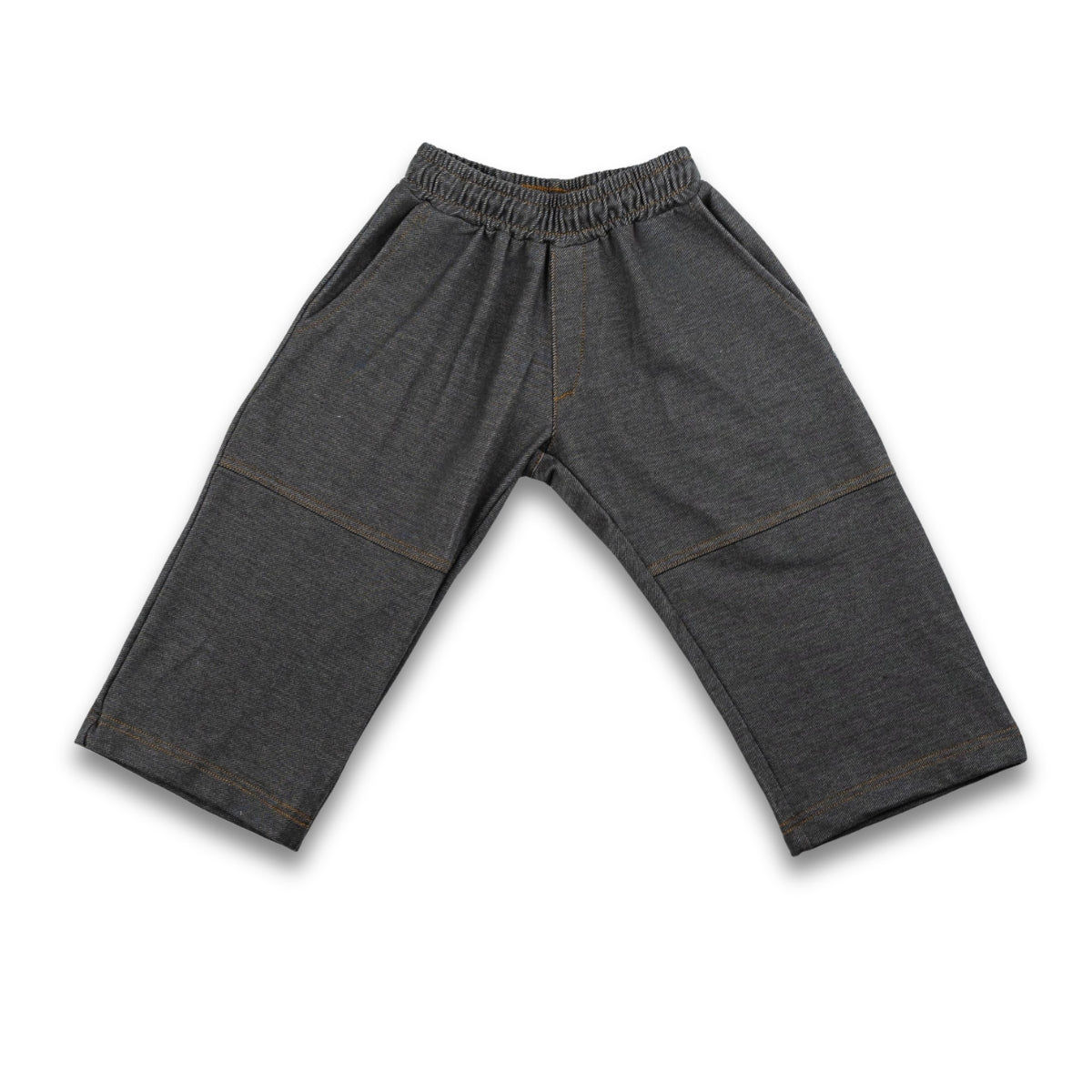 Youth Bamboo Terry Denim Wide Leg Pants | Charcoal Denim