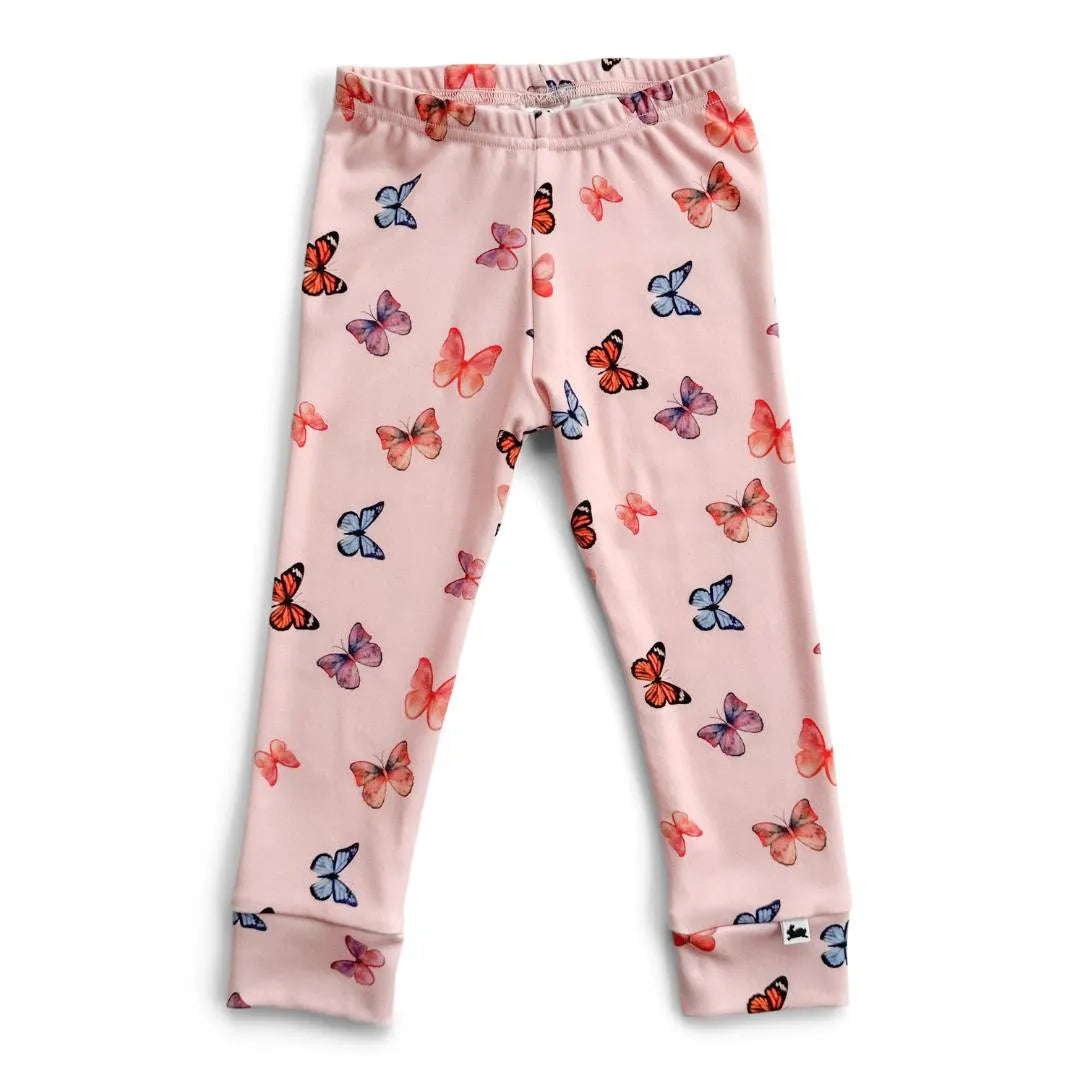 Baby/Kid's Bamboo/Cotton Leggings Butterfly Print