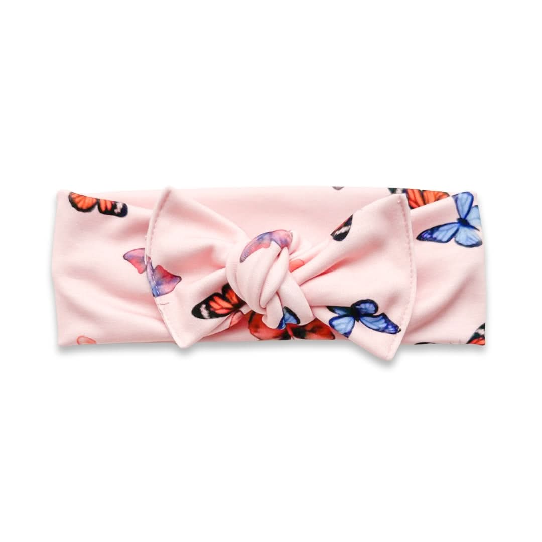 Baby/Kids' Bamboo Headwrap | Cranberry - additional view