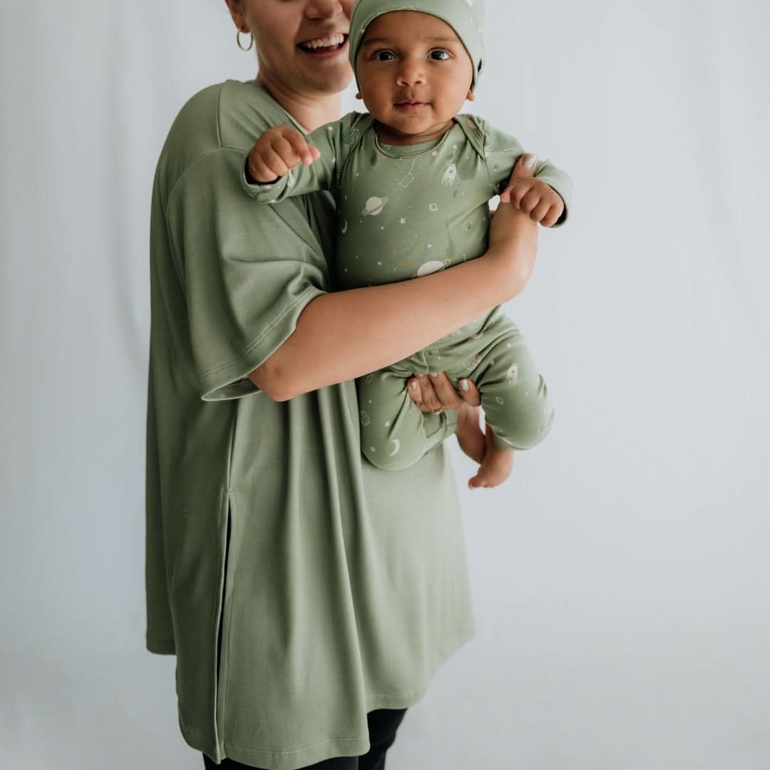 Ladies Bamboo Oversized T-Shirt | Graphite - additional view