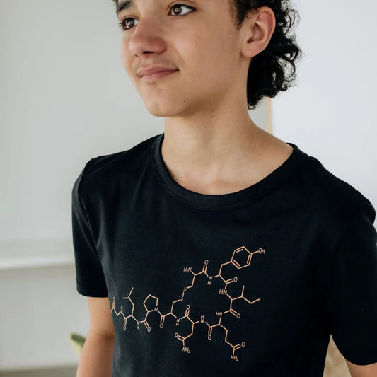 Oxytocin Molecule Bamboo T-Shirt | Black