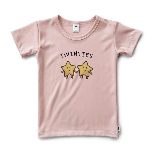 'Twinsies' Bamboo T-Shirt | Rosewood