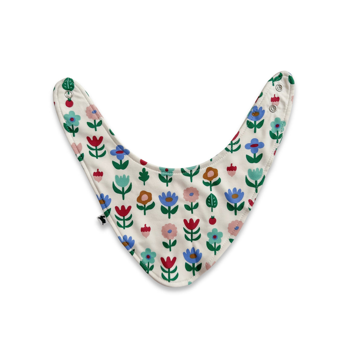 Baby Bamboo Bib | Block Floral