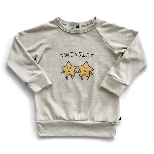 'Twinsies' Bamboo Pullover | Ash