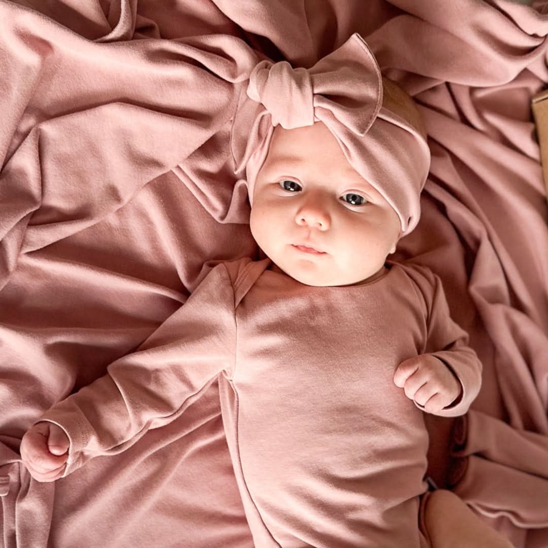 Baby Bamboo Headwrap | Rosewood