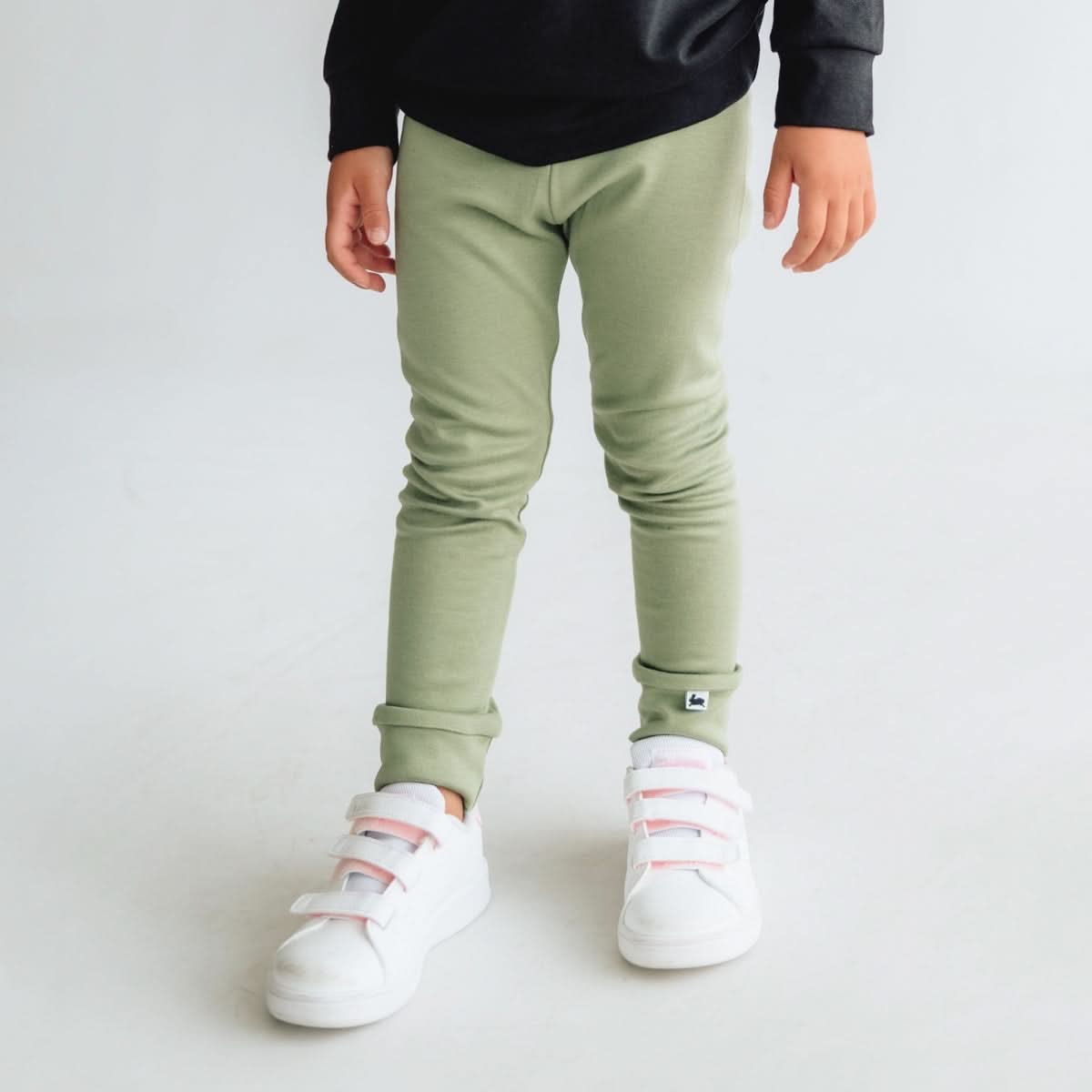 Kids' Bamboo Leggings | Batty Twilight - additional view