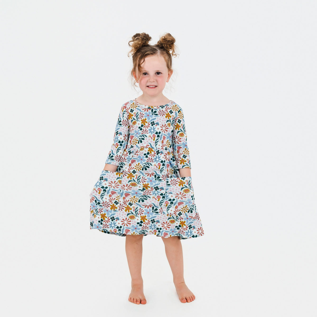 Baby/Kids' Bamboo Clementine Dress | Floating Floral