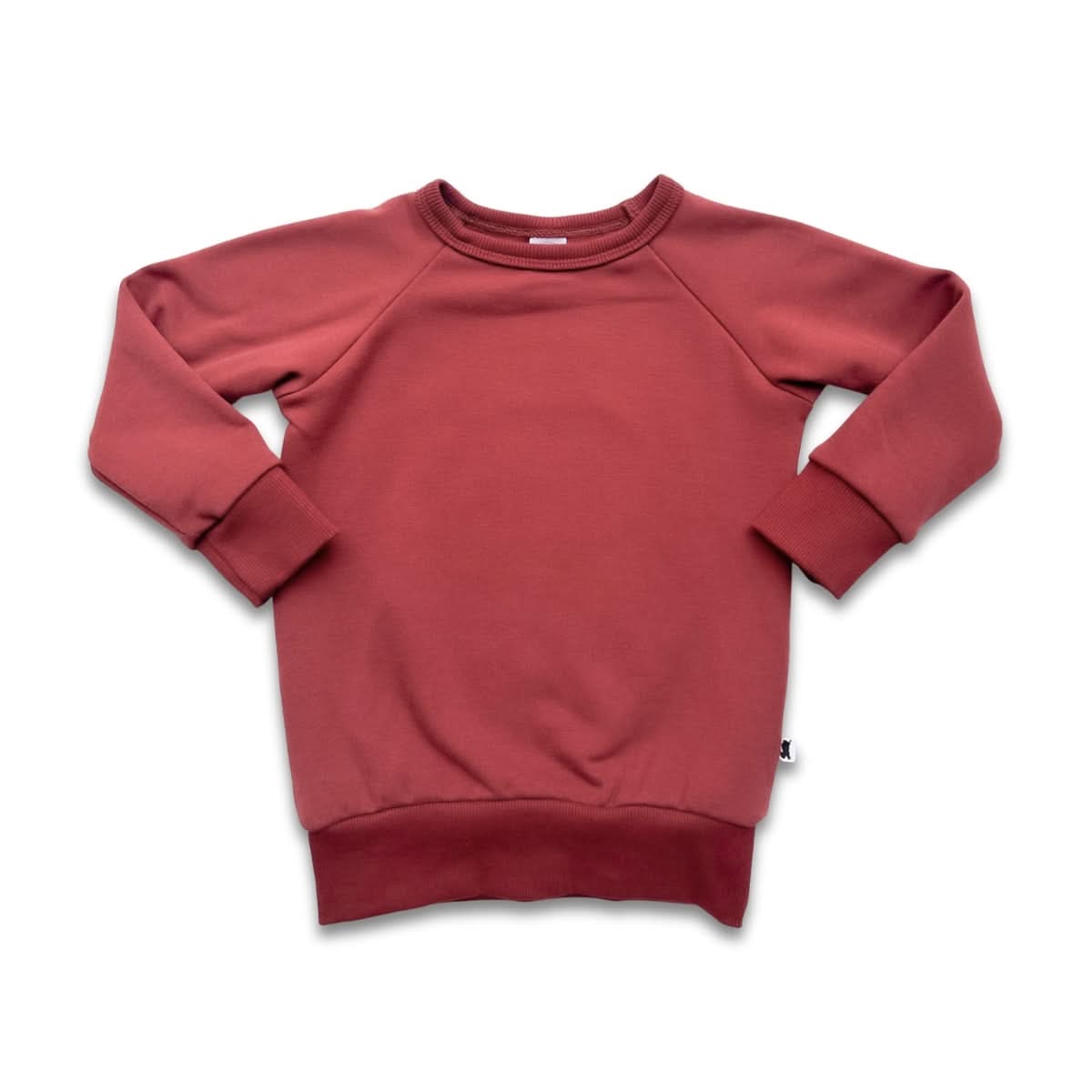 Youth Bamboo Fleece Raglan Pullover | Cranberry