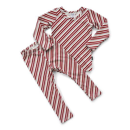 Long Sleeve Pajama Set | Candy Cane