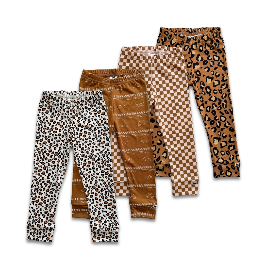 Kids’ Bamboo Leggings | Snow Leopard