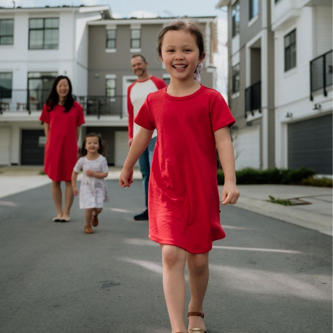 Baby/Kids' Bamboo Bamboo Winslow Dress | Berry - additional view