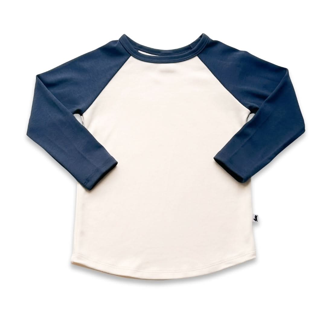 Baby/Kids Bamboo Baseball Shirt | Berry Cream - additional view