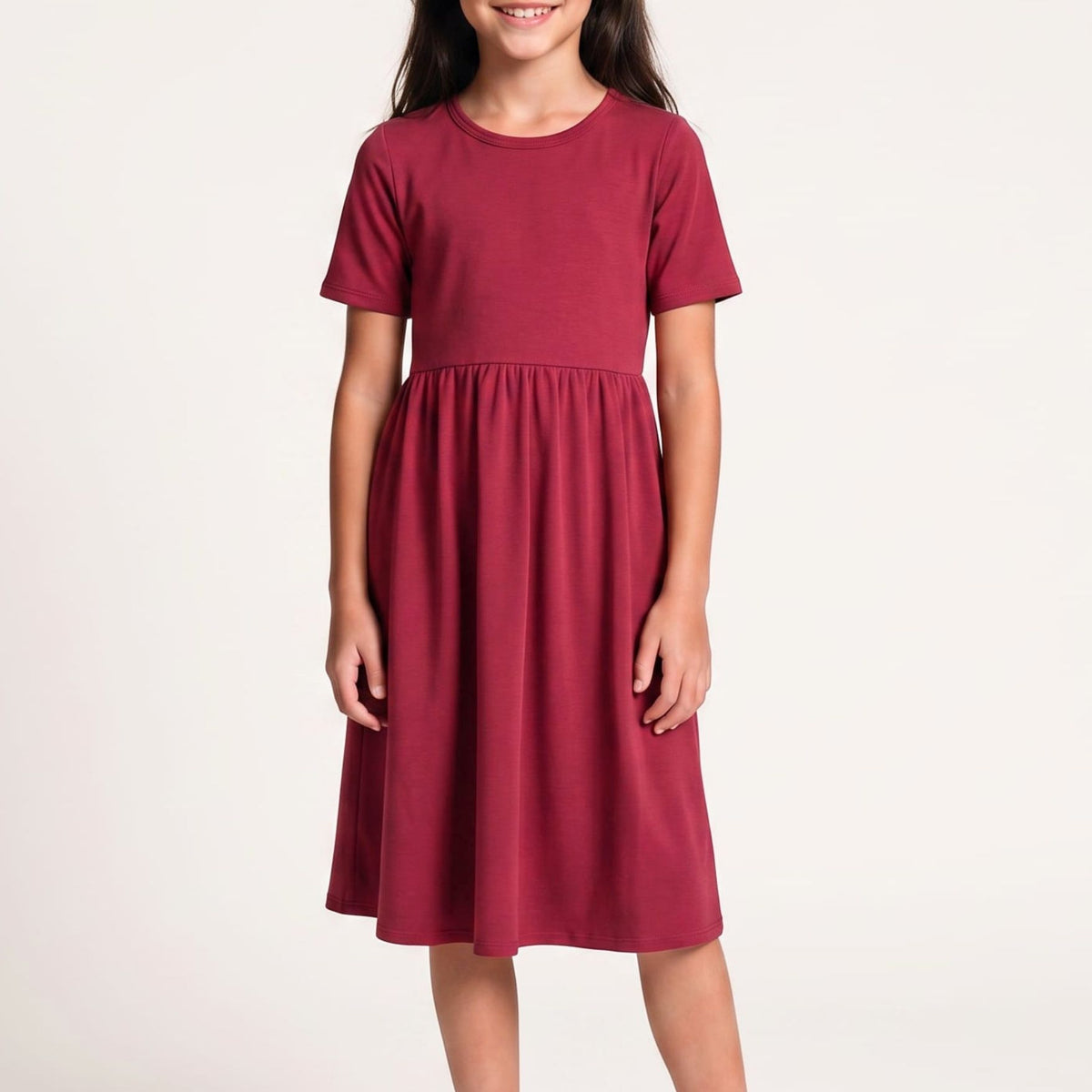 Youth Bamboo Daphne Dress | Pomegranate