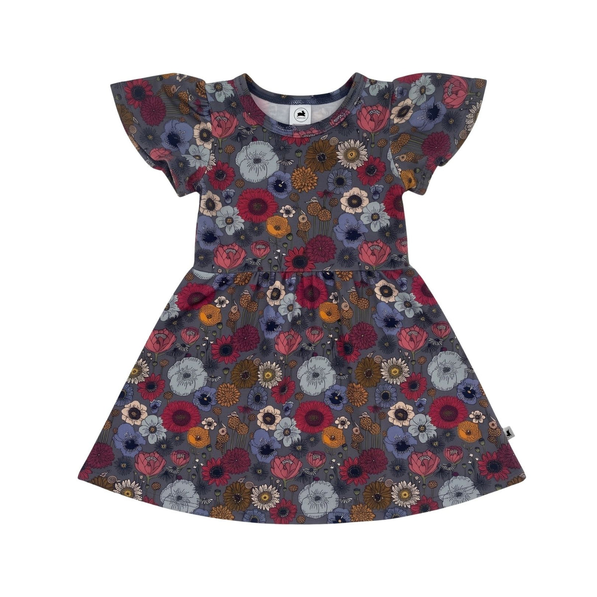 Kids’ Bamboo Kaia Dress | Autumn Floral