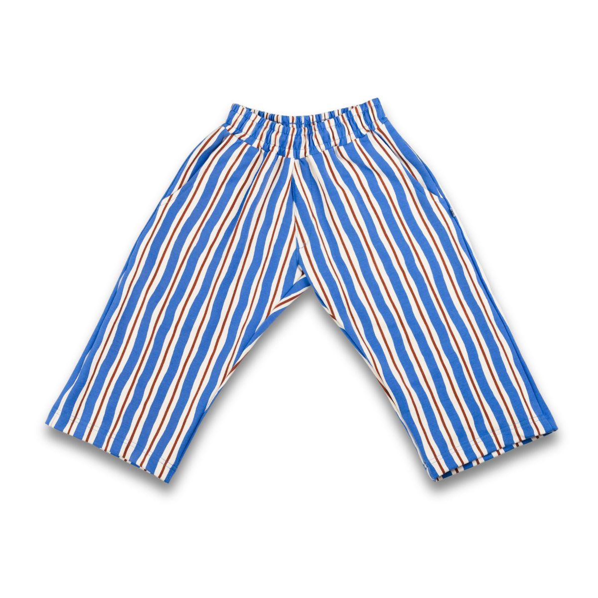 Youth Bamboo Terry Wide Leg Pants | Scandi Stripe