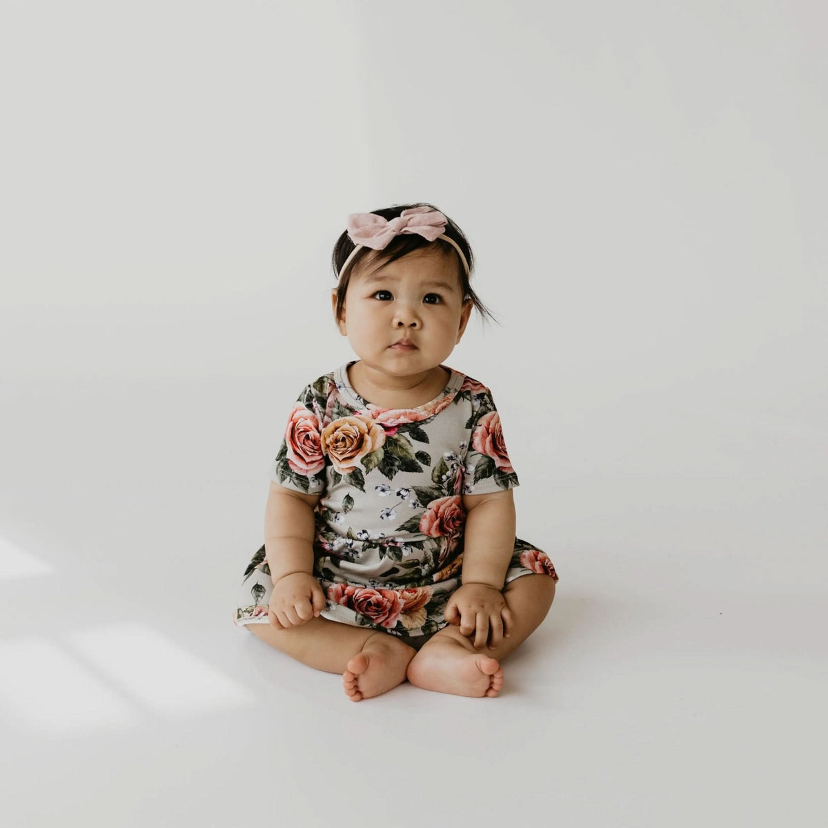 Baby/Kids Bamboo Daphne Dress - Antique Floral - Little & Lively