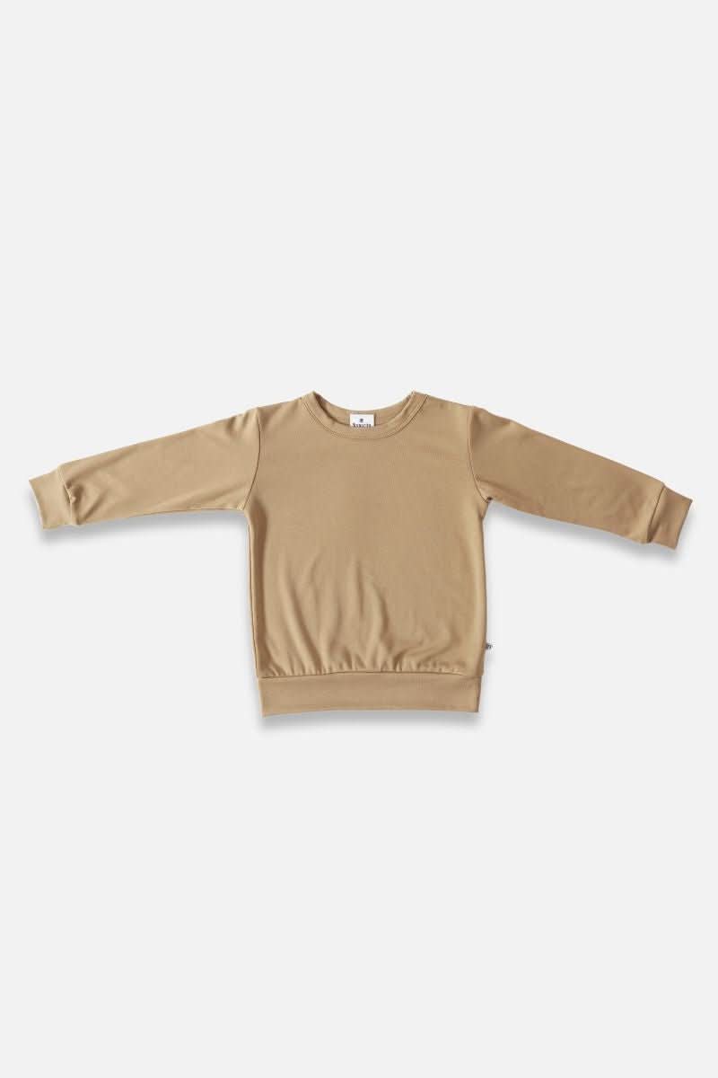 Kids Bamboo Pullover - Doeskin - Little & Lively