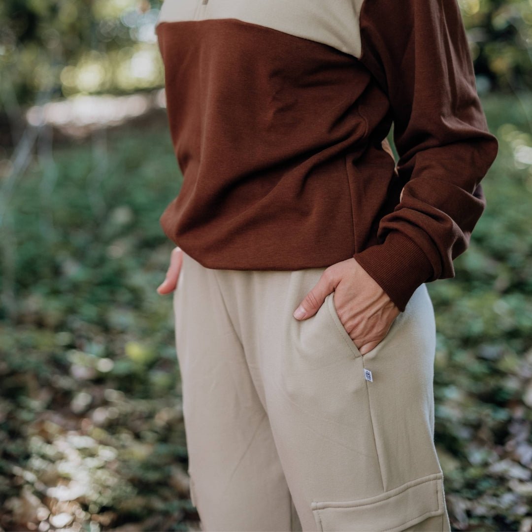 Ladies' Bamboo Fleece Cargo Pants - Graphite - Little & Lively