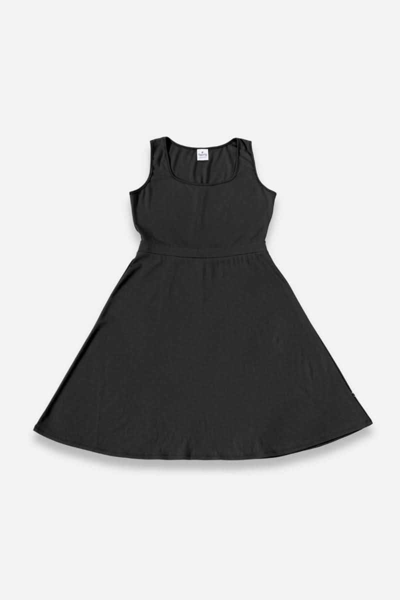 Ladies' Bamboo Square Neck Tank Dress | Black
