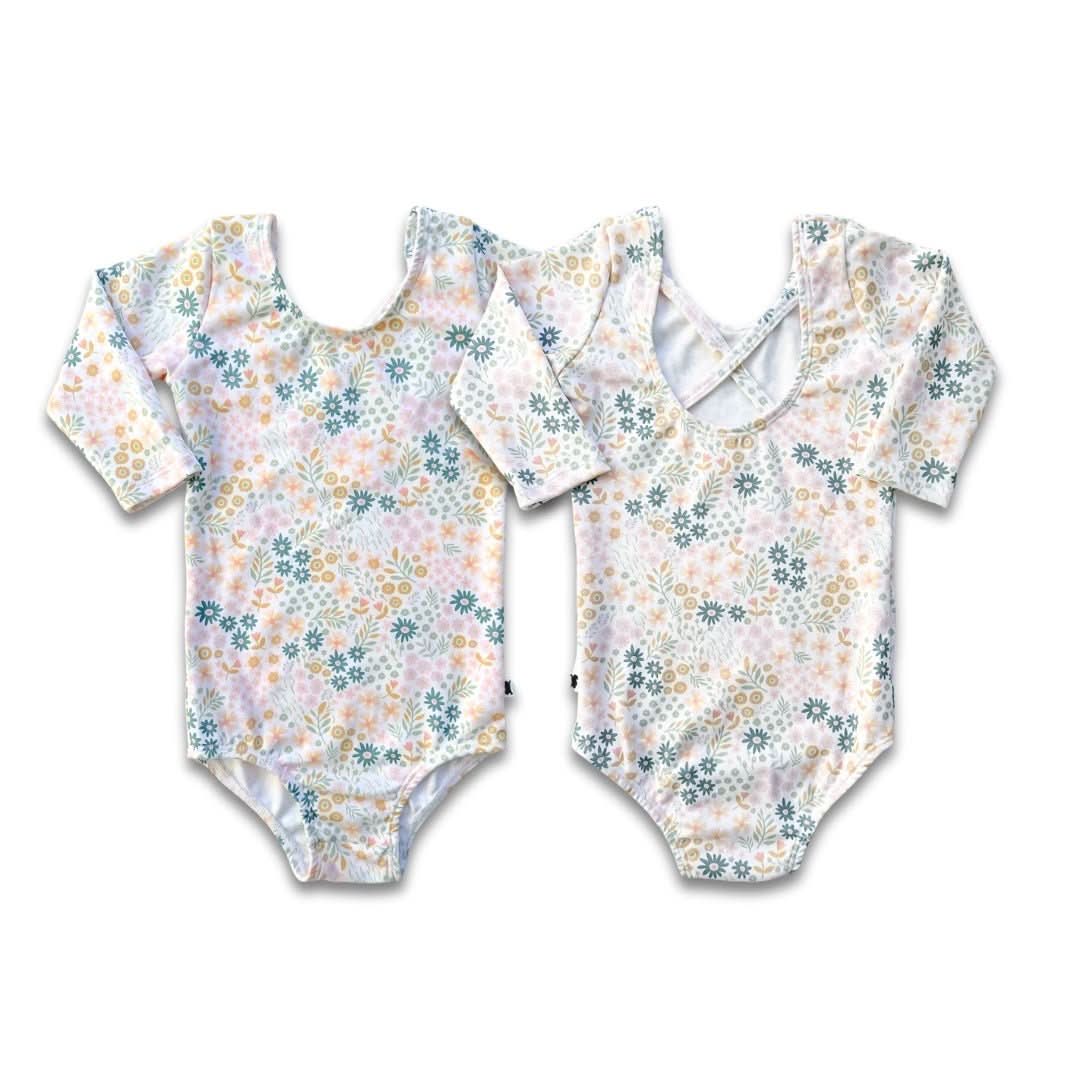 Youth Bamboo Audrey Bodysuit - Pastel Blooms - Little & Lively