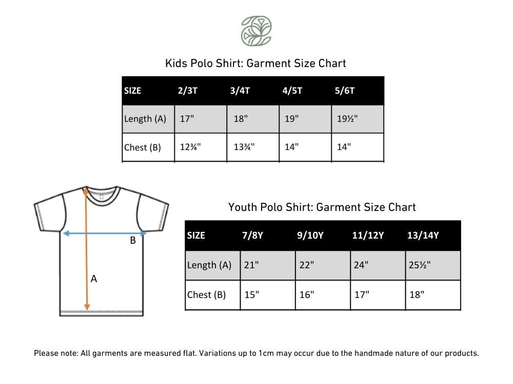 Youth Bamboo Polo Shirt - Blush - Little & Lively