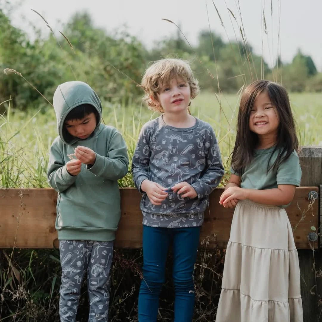 Youth Bamboo Raglan Pullover - Fossil - Little & Lively