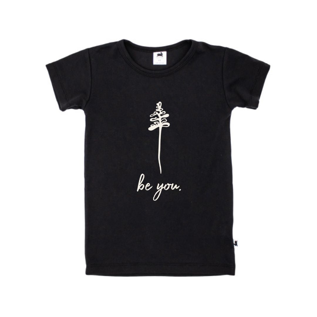Be You' Bamboo Slim-Fit T-Shirt | Black, 6-12m