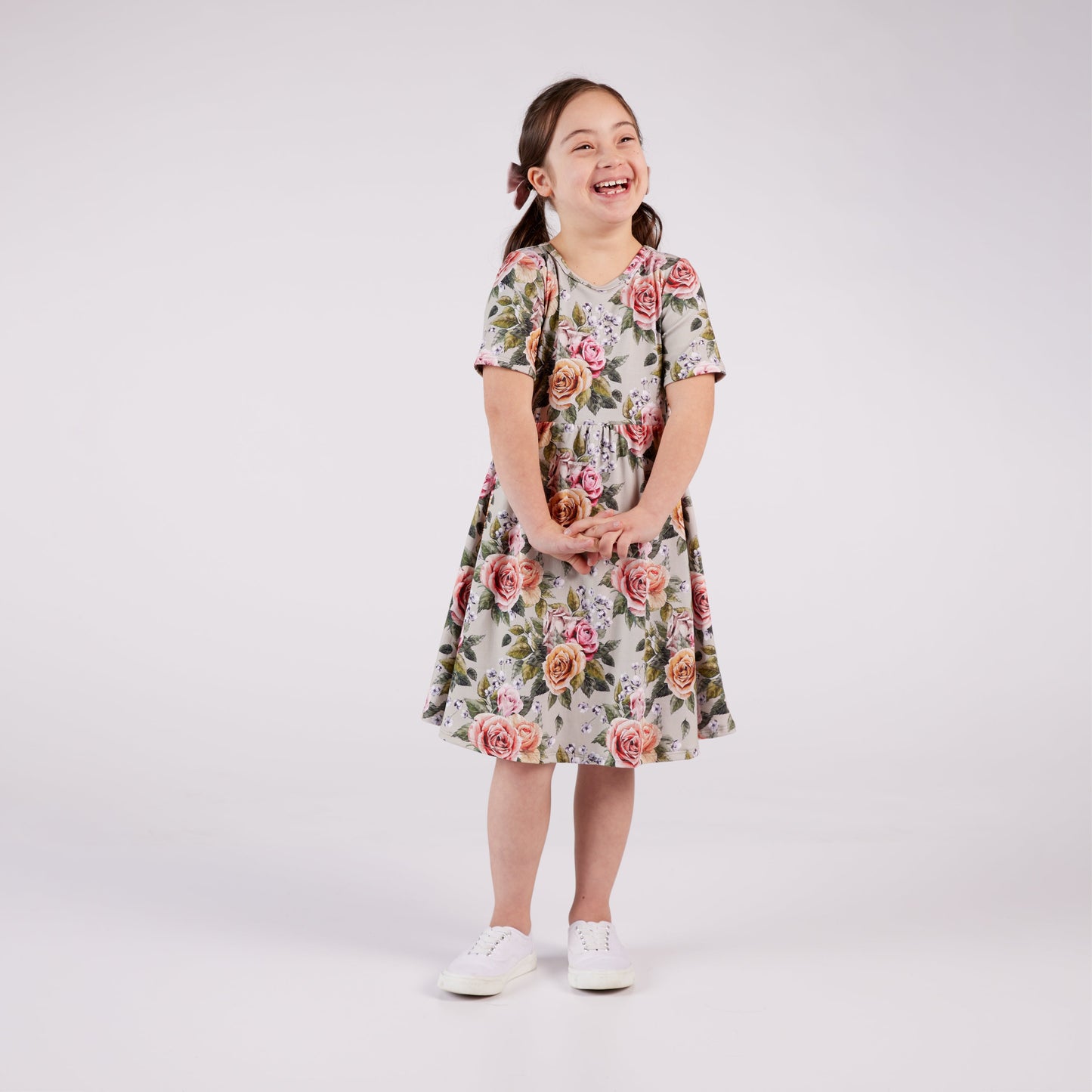 Baby/kid’s/youth Daphne Dress | Antique Floral Girl’s Bamboo/cotton 2
