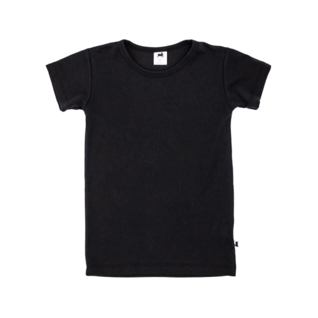 Bamboo T-Shirt | Black | Slim Fit, 0-6m