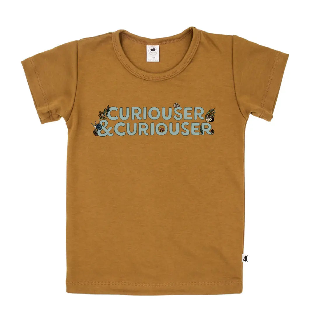 Exploring the Wonderland: A Review of the 'Curiouser & Curiouser' Slim-Fit T-Shirt in Umber