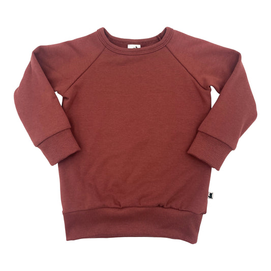 The Perfect Winter Essential: Little & Lively's Burgundy Fleece-Lined Pullover