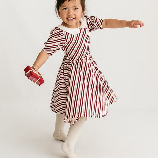 Stylish and Sweet: Introducing the Penelope Dress in Candy Cane