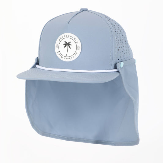 Stay Cool and Stylish with the Light Blue Snapback Sunhat