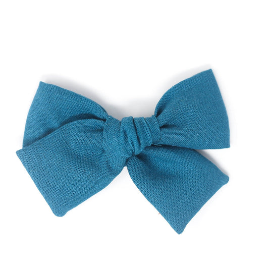 The Perfect Summer Look: Teal Linen Midi Bow by Bek & Jet