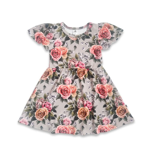 Kids’ Bamboo Kaia Dress | Antique Floral
