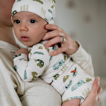 Bamboo Baby Capsule Gift Box - Travel & Leaf Green