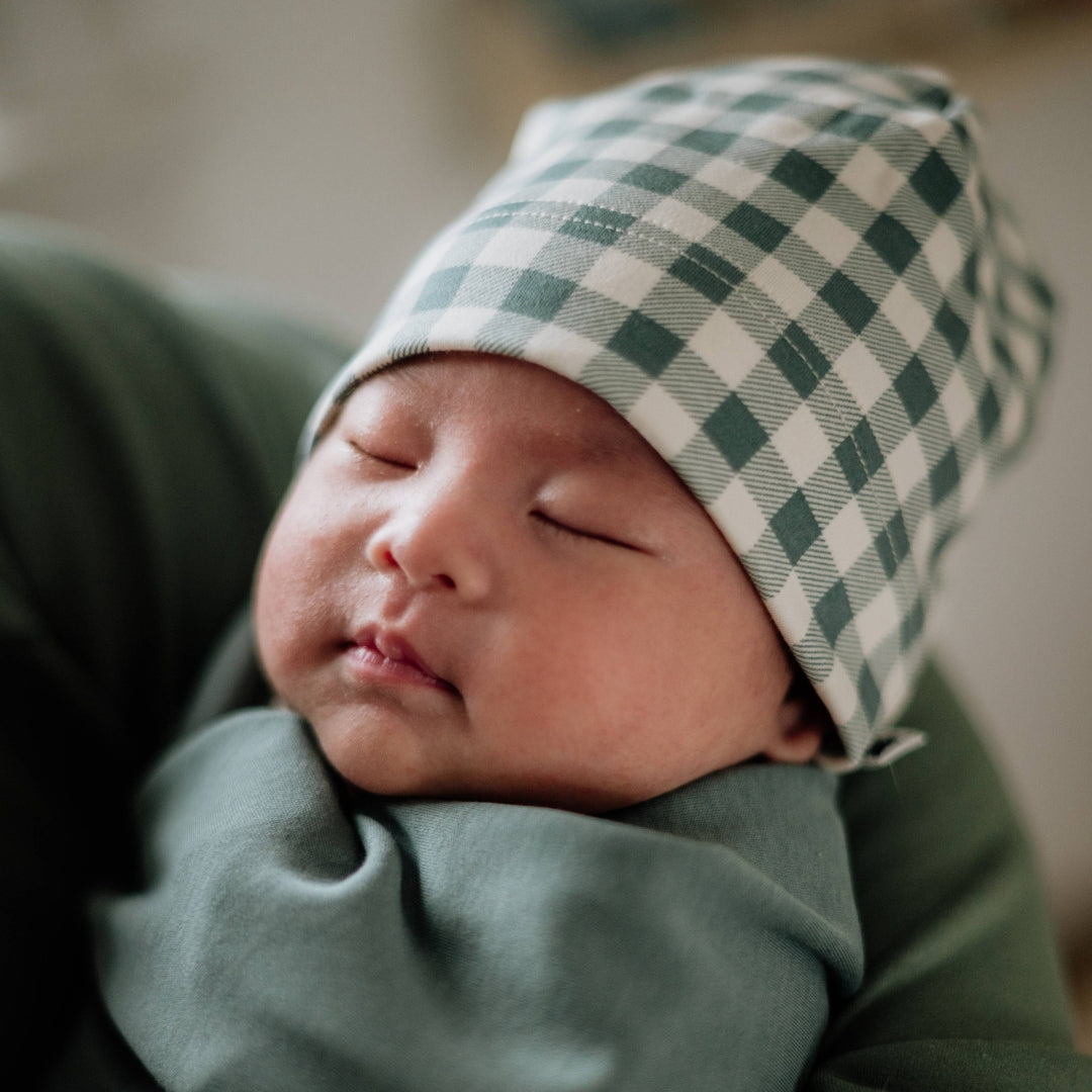 Bamboo Baby Capsule Gift Box - Eucalyptus Gingham & Eucalyptus