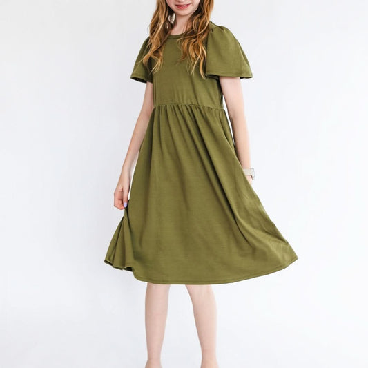 Youth Bamboo Kaia Dress | Olive