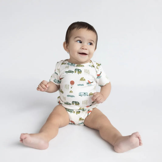 Baby Short Sleeve Bamboo Onesie