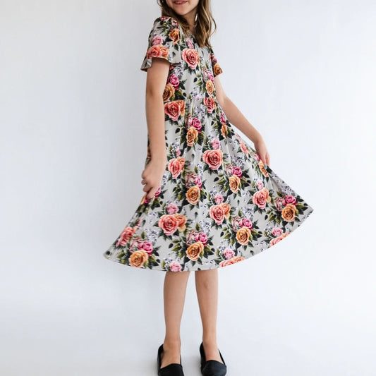 Youth Bamboo Kaia Dress | Antique Floral