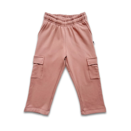 Kids' Bamboo Fleece Cargo Pants | Terracotta