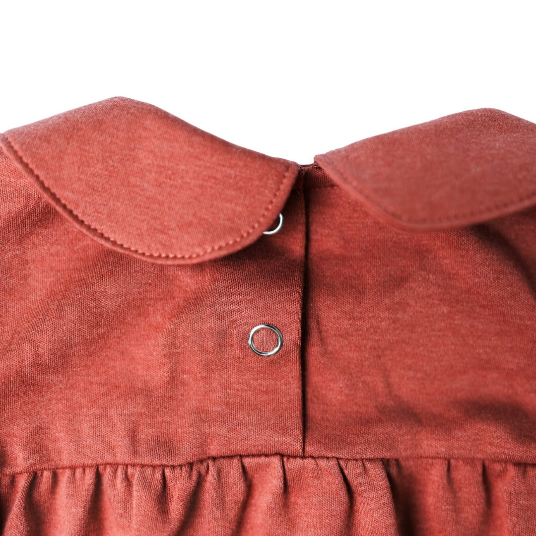 Baby Bamboo Bubble Romper | Burnt Brick
