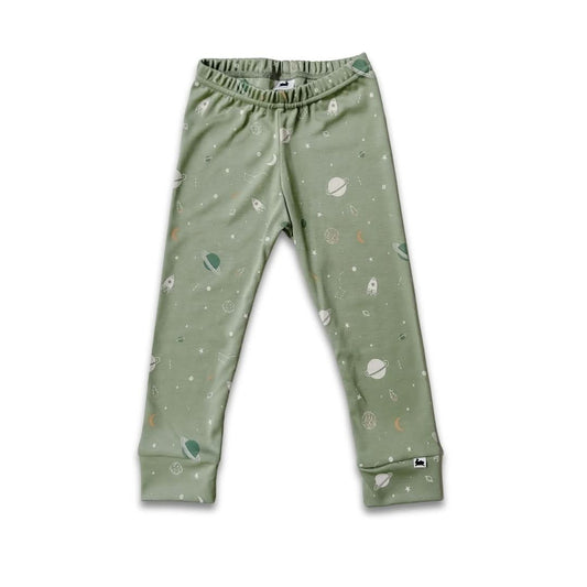 Kids' Bamboo Leggings | Umber - additional view