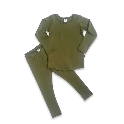 Kids' 2-Piece Bamboo Long Sleeve Snug-Fit Lounge Set | Antique Floral