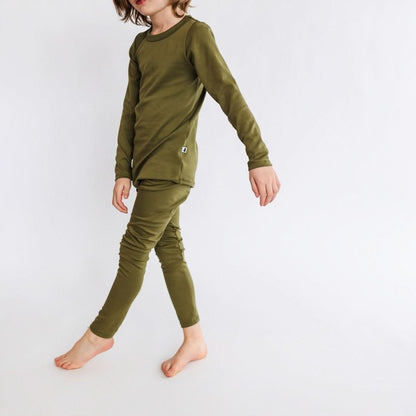 Kids' 2-Piece Bamboo Long Sleeve Snug-Fit Lounge Set | Antique Floral