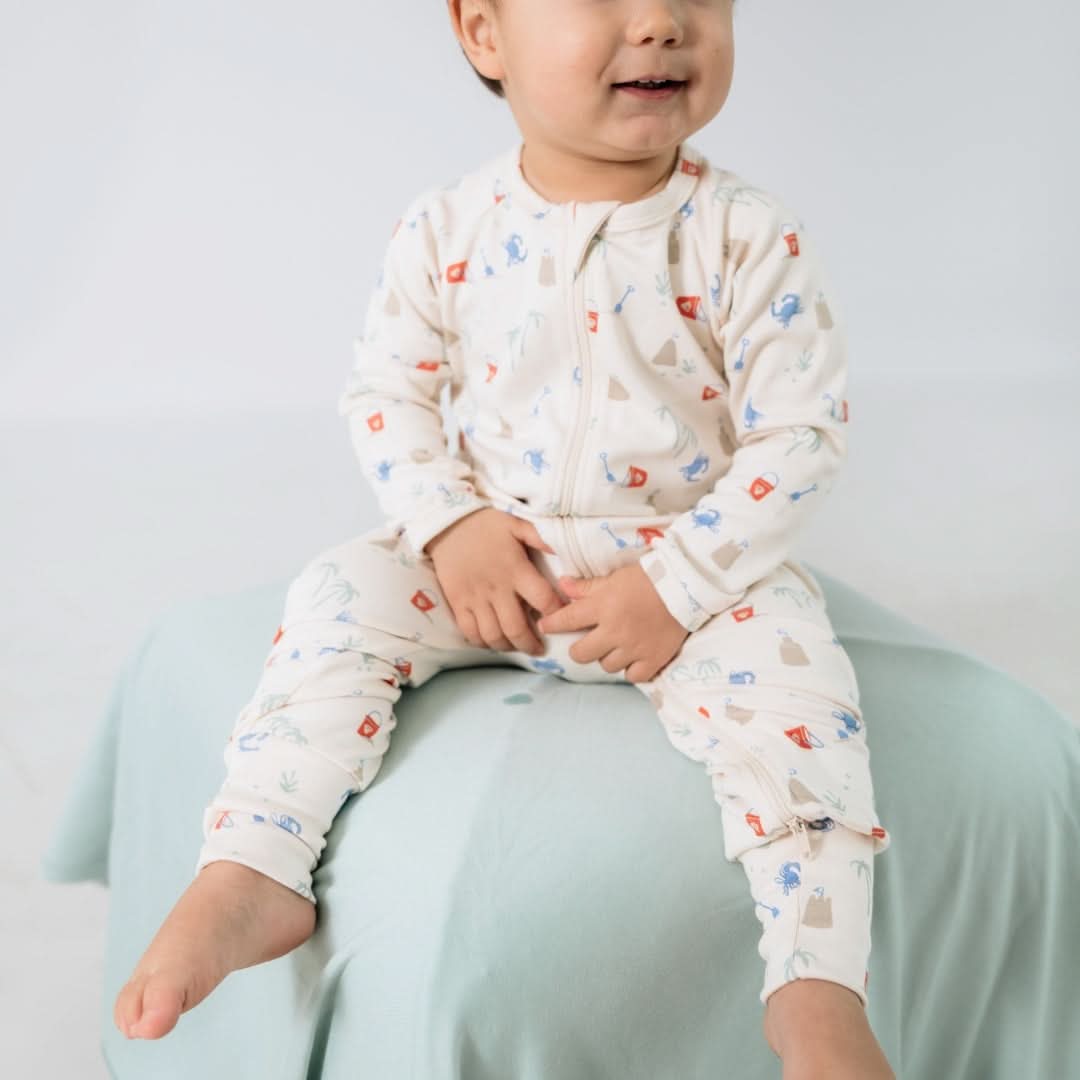Bamboo Baby Zipper Sleeper | Seaside Scuttle - additional view