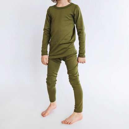 Kids' 2-Piece Bamboo Long Sleeve Snug-Fit Lounge Set | Antique Floral